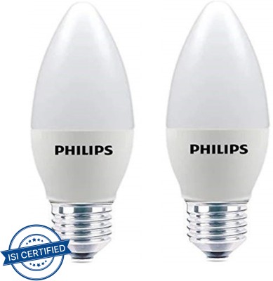 PHILIPS 4 W Candle E27 LED Bulb(White, Pack of 2)