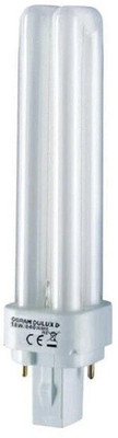 OSRAM 18 W Basic U-Tube G24D2 CFL Bulb(White, Pack of 10)