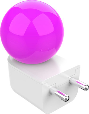 Fybros 0.5 W Basic Decorative Plug & Play, 2 Pin Night Bulb(Pink)