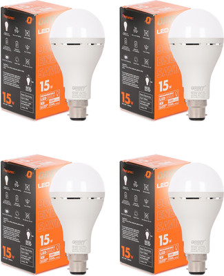 ORBIT LED 15 W Basic Round B22 LED Bulb(White, Pack of 4)