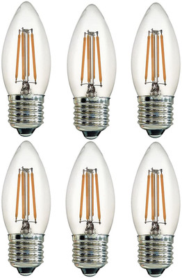 VAGalleryKing 4 W Basic Decorative E27 LED Bulb(Yellow, Pack of 6)