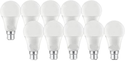 Gold Nation 9 W Basic Standard B22 LED Bulb(White, Pack of 10)