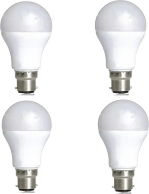 AARAV 12 W Round B22 LED Bulb(White, Pack of 4)