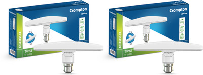 Crompton 10 W Basic T-Bulb B22 LED Bulb(White, Pack of 2)