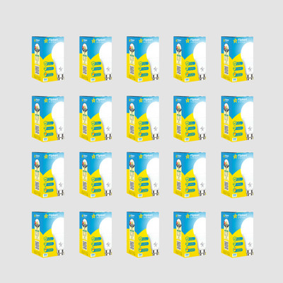 Flipkart SmartBuy 9 W Basic Round B22 LED Bulb(White, Pack of 20)