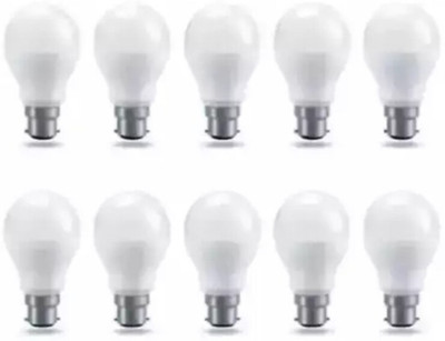 Gold Nation 10 W Basic Standard B22 LED Bulb(White, Pack of 10)