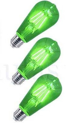 Baslash 4 W Basic Decorative E27 LED Bulb(Green, Pack of 3)