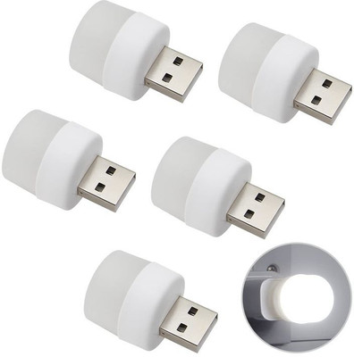 DEGNO 1 W Basic Round Plug & Play LED Bulb(White, Pack of 6)