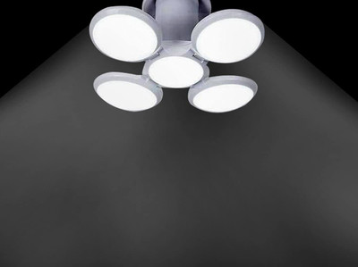spark world 45 W Basic Round B22 LED Bulb(White)