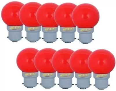 skybright 0.5 W Flickering Globe B22 LED Bulb(Red, Pack of 10)