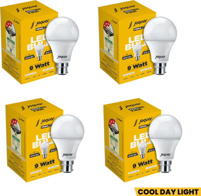 Jaquar 9 W Basic Standard B22 LED Bulb(White, Pack of 4)
