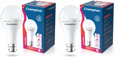 Crompton 8.5 W Inverter Round B22 LED Bulb(White, Pack of 2)