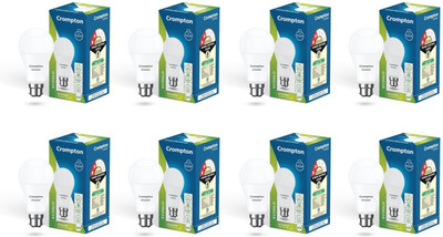 Crompton 14 W Basic Round B22 LED Bulb(White, Pack of 8)