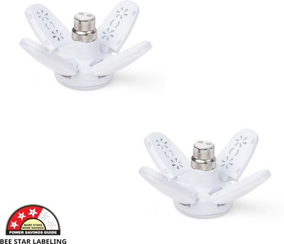 Glowing Night 30 W Basic Standard B22 LED Bulb(White, Pack of 2)