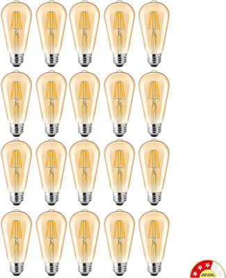 vibunt 4 W Basic Arbitrary E27 LED Bulb(Yellow, Pack of 20)