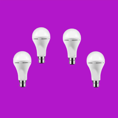 ONIEXO 12 W Inverter Round B22 Inverter Bulb(White, Pack of 4)