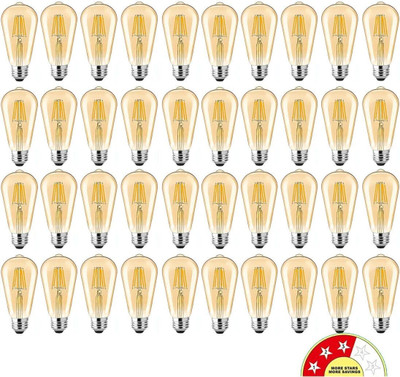 elon musk 4 W Basic Arbitrary E27 LED Bulb(Yellow, Pack of 40)