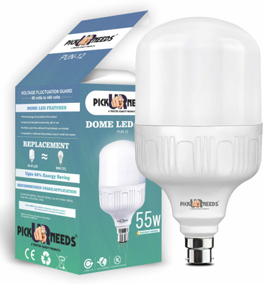 Pick Ur Needs 55 W Basic Round B22 D LED Bulb(White)