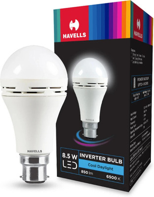 HAVELLS 8.5 W Inverter Standard B22 Inverter Bulb(White)