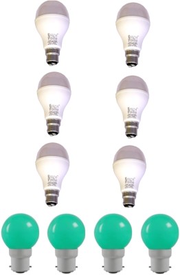 Techvolta 0.5 W, 12 W Round B22 LED Bulb(White, Pack of 10)