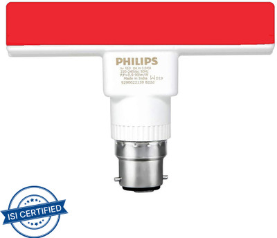 PHILIPS 5 W Basic T-Bulb B22 LED Bulb(Red)
