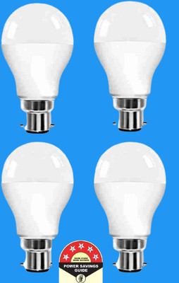 Dunagiri 9 W Basic Round B22 D LED Bulb(White, Pack of 4)