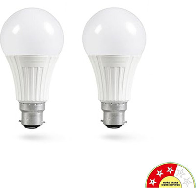 vibunt 9 W Basic Round B22 LED Bulb(White, Pack of 2)