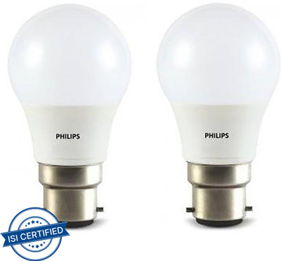 PHILIPS 4 W Basic Standard B22 LED Bulb(White, Pack of 2)