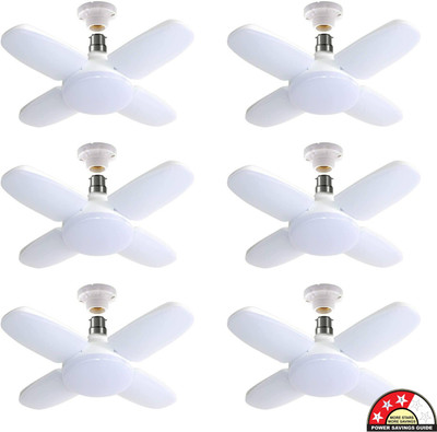 spark world 25 W Basic Standard B22 LED Bulb(White, Pack of 6)
