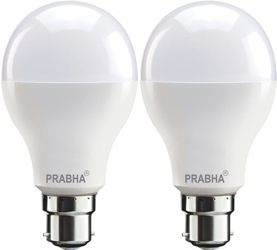 PRABHA 5 W Basic Round B22 LED Bulb(White, Pack of 2)