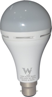 WARIDENTERPRISES 12 W Round B22 Inverter LED Bulb(White)