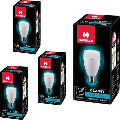 HAVELLS 13 W Standard B22 LED Bulb(White, Pack of 4)