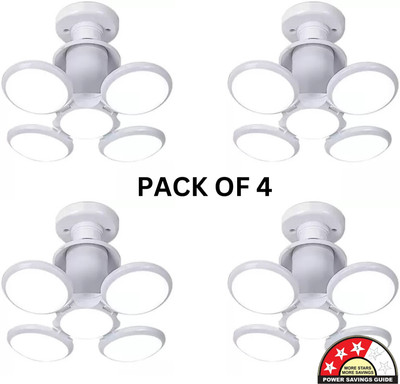 spark world 40 W Basic Standard B22 LED Bulb(White, Pack of 4)
