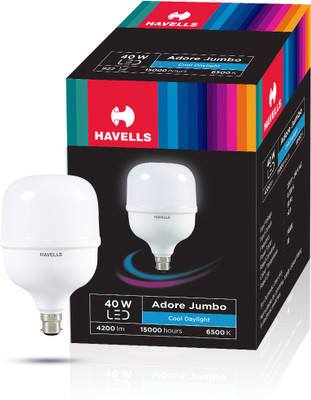 HAVELLS 40 W Basic Round B22 LED Bulb(White)