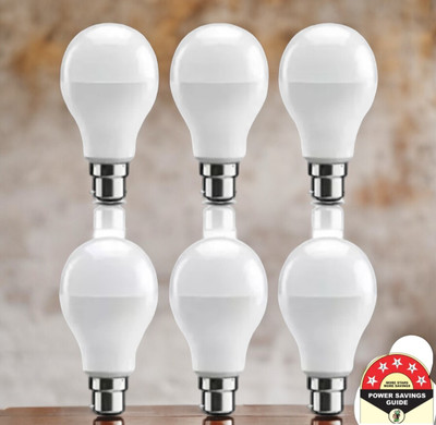 Dunagiri 9 W Basic Standard B22 D LED Bulb(White, Pack of 6)