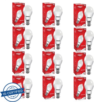 EVEREADY 10 W Standard B22 LED Bulb(White, Pack of 12)