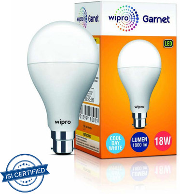 Wipro 26 W Basic Arbitrary B22 LED Bulb(White)