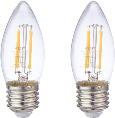 auet 4 W Basic U-Tube E27 LED Bulb(Yellow, Pack of 2)