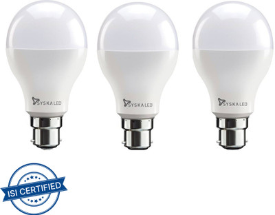 Syska 15 W Basic Standard B22 LED Bulb(White, Pack of 3)
