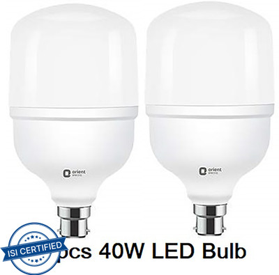 ORIENT 40 W Basic Standard B22 LED Bulb(White, Pack of 2)
