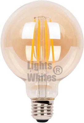 Lights Whites 4 W Basic Round E27 LED Bulb(Yellow, Pack of 10)