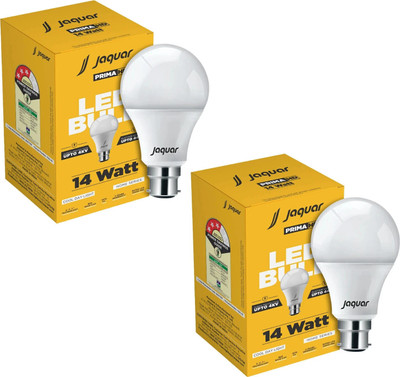Jaquar 14 W Basic Standard B22 LED Bulb(White, Pack of 2)