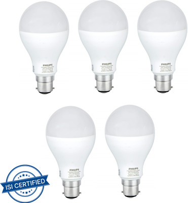 PHILIPS 17 W Basic Standard B22 LED Bulb(White, Pack of 5)