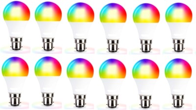Brightstar 9 W Decorative B22 LED Bulb(Red, Blue, Pink, Orange, White, Green, Yellow, Pack of 12)