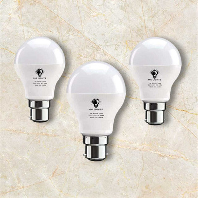 mg lights 5 W Basic Arbitrary B22 LED Bulb(White, Pack of 3)
