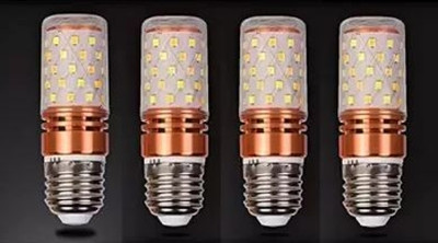 KINIS 12 W Basic Standard E27 LED Bulb(Yellow, White, Pack of 4)