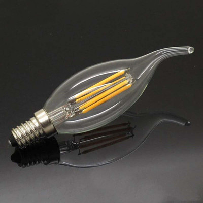 Virya 4 W Basic Candle E14 Flouroscent Bulb(Yellow)