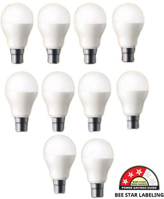 owesom 12 W Basic Round B22 LED Bulb(White, Pack of 10)