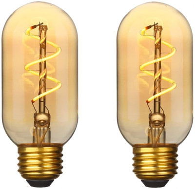 OML 6 W Basic Standard E27 LED Bulb(Yellow, Pack of 2)