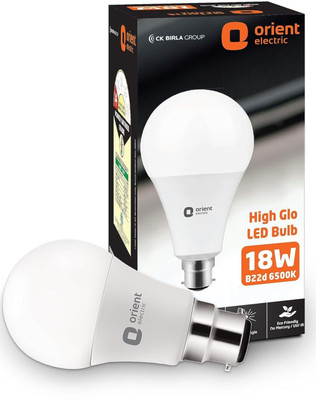 Orient Electric 18 W Basic Round B22 D LED Bulb(White)